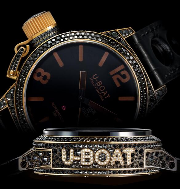 U-BOAT Precious Black Swan 8000 Replica Watch